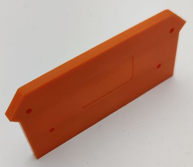 Wago 283 Abschlußplatte orange LxBxH 80x5x38mm