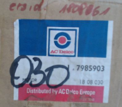 Original Opel Gebläsemotor Oberteil 1808061 GM 95103674