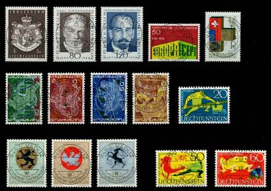 Liechtenstein Nr 506-520 zentrisch gestempelt Jahrgang X6A91B2