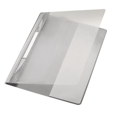LEITZ 4194-00-85 Schnellhefter Exquisit DIN A4 überbreite PVC grau(P)