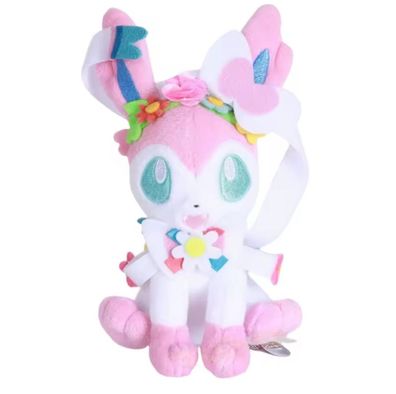 Pokemon Feelinara Sylveon Kranz Plüsch Figur Stofftier Kuscheltier - Plush 18cm NEU