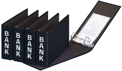 Pagna® 40801-01 Bankordner Color-Einband - A5 , 50 mm, Color Einband, schwarz