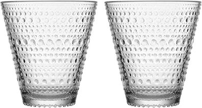 Iittala Kastehelmi Glas - 30 cl - Klar - 2 Stück