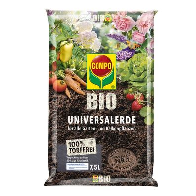 COMPO BIO Universalerde torffrei, 7,5 Liter