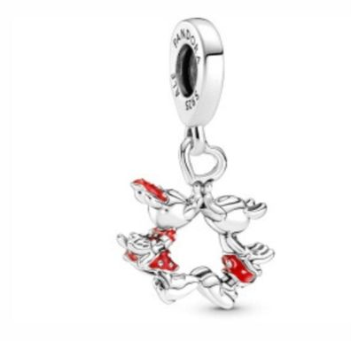 Pandora Disney Micky Maus und Minnie Maus Kuss Charm-Anhänger