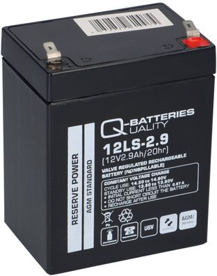 PB Akku Q-Batteries 12LS-2.9 12V 2,9Ah f. Hill-Rom Liko Lifter