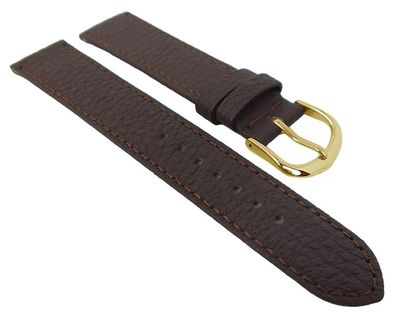 Herzog Leder Uhrenarmband | braun genarbt sehr dünn 2,10mm ? 29093