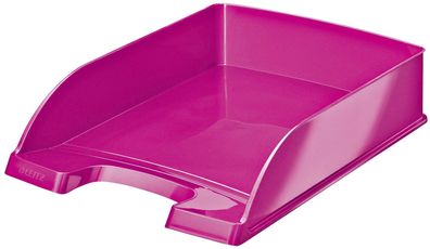 Leitz 5226-30-23 5226 Briefkorb Plus WOW - A4, Polystyrol, pink metallic