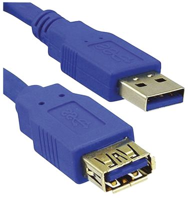 MediaRange MRCS151 USB-Verlängerungskabel 1,8 m USB 3.0, blau