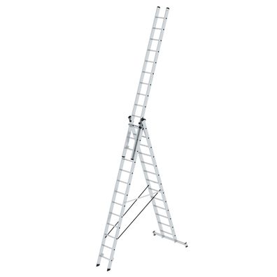 MUNK Mehrzweckleiter mit Nivello® Traverse 3x13 Sprossen