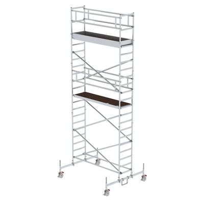 MUNK Rollgeruest mit Fahrbalken 0,75x2,45m Plattform 7,45m AH