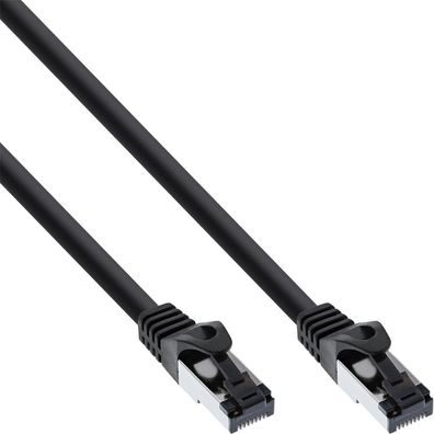 InLine® Patchkabel, S/FTP (PiMf), Cat.8.1, 2000MHz, halogenfrei, Kupfer, schwarz, 1m
