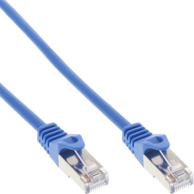 InLine® 72515B Patchkabel, SF/UTP, Cat.5e, blau, 15m