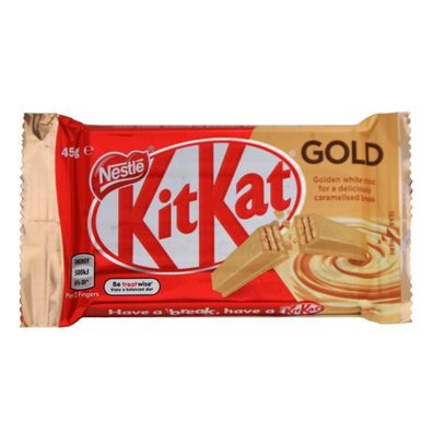 KitKat Gold Schokoriegel - Limited Edition - Import [MHD: 31.01.2025] 45 g