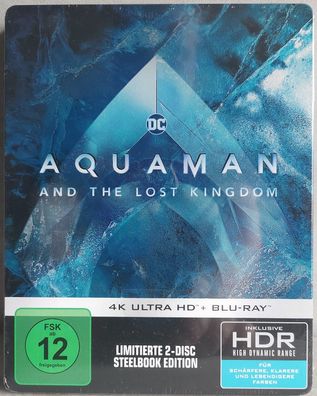 Aquaman: Lost Kingdom - Steelbook - (4K UHD + Blu-ray] Nagelneu eingeschweißt