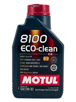 Motul 8100 Eco-clean 0W-30 1 Liter