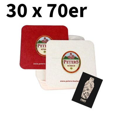 Peters Kölsch Bierdeckel XXL Angebot 5 Blöcke mit insgesamt 2000 Bierdeckel