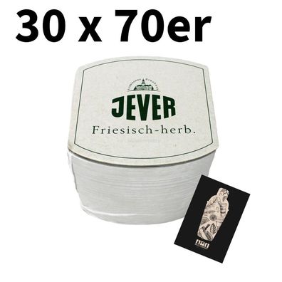 Jever Bierdeckel XXL Angebot 5 Blöcke mit insgesamt 2000 Bierdeckel