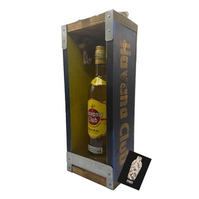 Havana Club Glorifier aus Holz – Handgefertigte LED-Präsentationsbox (ohne Flas