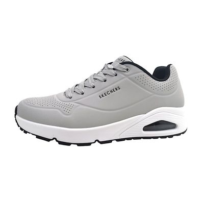 Skechers UNO - Stand on Air 52458 Grau LGBK lt. grey/black