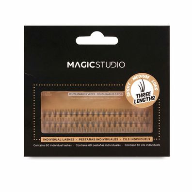 Satz falscher Wimpern Magic Studio Mink individuell 60 Stück (60 Stück) Default Title