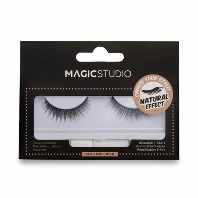 Satz falscher Wimpern Magic Studio Vegan (1 Stück) Default Title