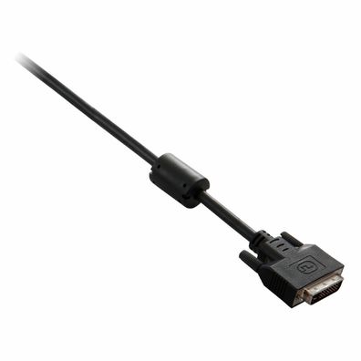 Digitalvideo-DVI-D-Kabel V7 V7E2DVI-03M-BLK 3 m Schwarz Default Title