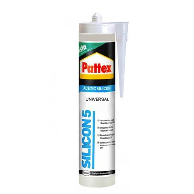 Silikon Pattex Silicon 5 Universal Durchsichtig 280 ml Default Title