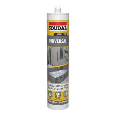 Silikon Soudal 115926 Universal Schwarz 280 ml Default Title