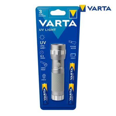 Taschenlampe Varta UV-Lampe Grau Aluminium Default Title