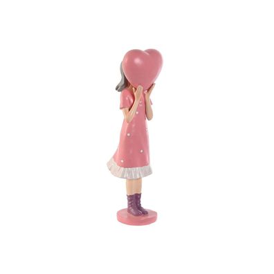 Deko-Figur Home ESPRIT Rosa Violett chica 10 x 8,5 x 31 cm Default Title