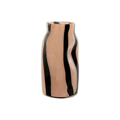 Vase Home ESPRIT Schwarz Creme Kristall Moderne 15 x 15 x 29,2 cm Default Title