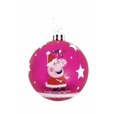 Weihnachtsbaumkugel Peppa Pig Cosy corner Pink 6 Stück Kunststoff (Ø 8 cm) Default Ti