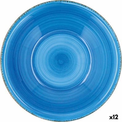 Dessertteller Quid Vita aus Keramik Blau (19 cm) (12 Stück) Default Title