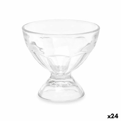 Eiscreme- und Milchshakes-Becher 280 ml Durchsichtig Glas (24 Stück) Default Title