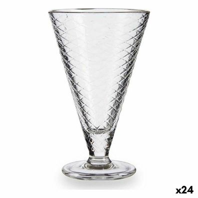 Eiscreme- und Milchshakes-Becher Durchsichtig Glas 340 ml (24 Stück) Default Title