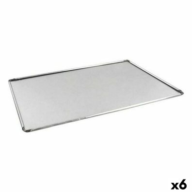 Ofenpfanne VR Silberfarben Aluminium rechteckig 40 x 28 x 0,5 cm (6 Stück) Default Ti