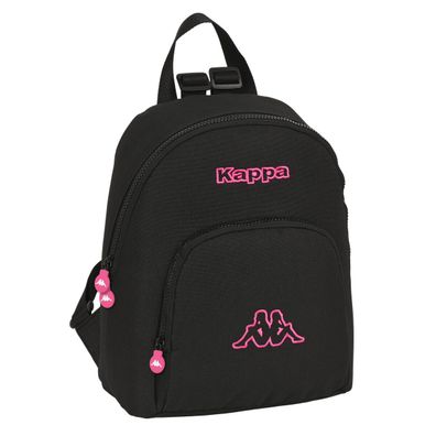 Lässiger Rucksack Kappa Black and pink Schwarz 13 L Default Title