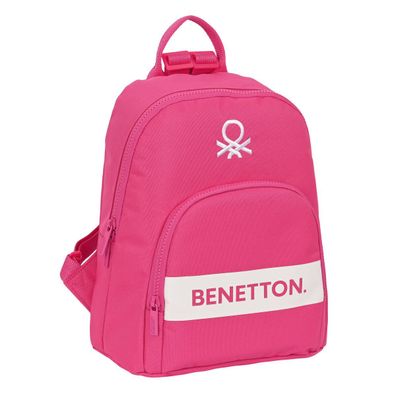 Lässiger Rucksack Benetton Raspberry Pink 13 L Default Title