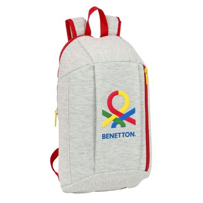 Lässiger Rucksack Benetton Pop Grau 10 L Default Title