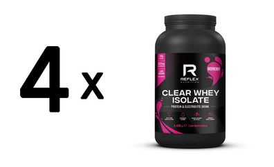 4 x Clear Whey Isolate, Raspberry - 1020g