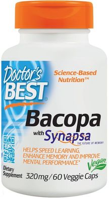 Bacopa with Synapsa, 320mg - 60 vcaps