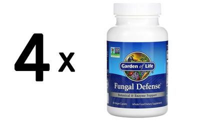 4 x Garden of Life Fungal Defense - 84 vcaps