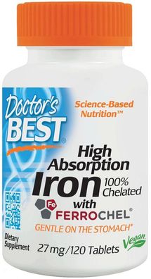 High Absorption Iron, 27mg - 120 tabs