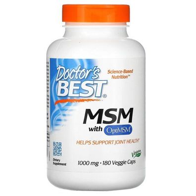 MSM with OptiMSM Vegan, 1000mg - 180 vcaps