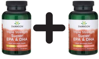 2 x Super EPA & DHA, Triple Strength - 60 softgels