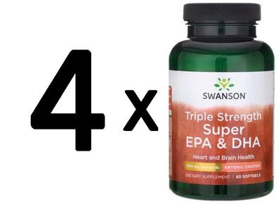 4 x Super EPA & DHA, Triple Strength - 60 softgels