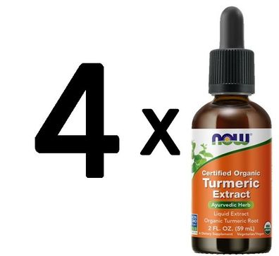 4 x Turmeric Extract Liquid, Organic - 59 ml