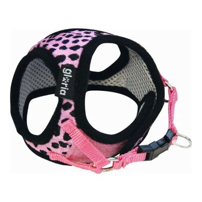 Hundegeschirr Gloria Leopard 17-22 cm Rosa XS Default Title