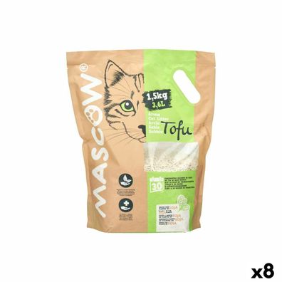 Katzenstreu 1,5 Kg Soja Weiß (8 Stück) Default Title